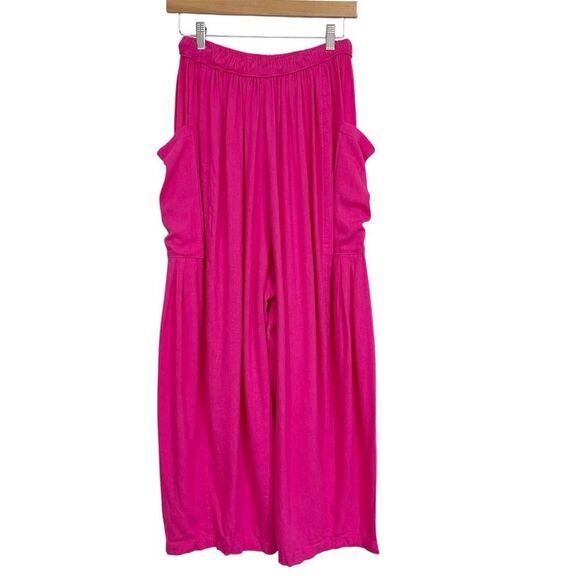 Free People Fuchsia Pink Quinn Wide Leg Pants S - Picture 6 of 9